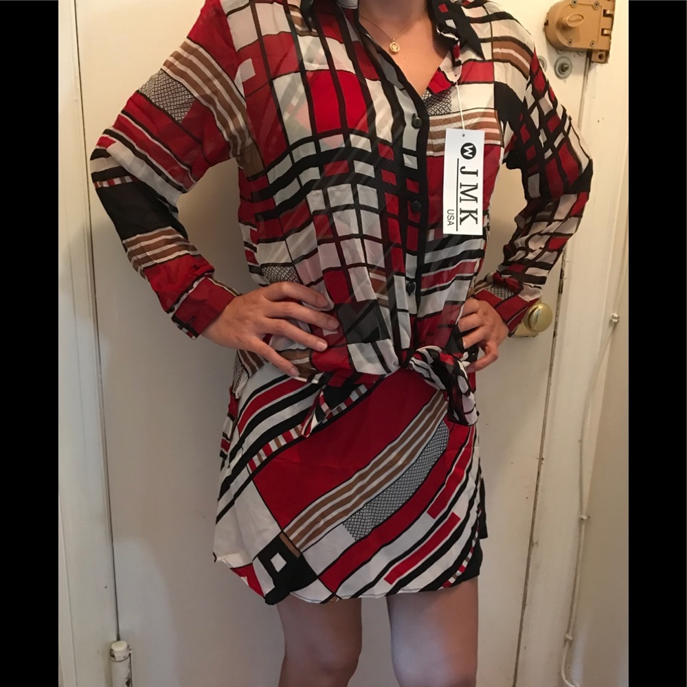 Silly 100% shirt & tank top dress and scarf.